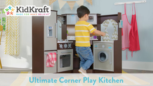 Ultimate corner play kitchen clearance with lights & sounds